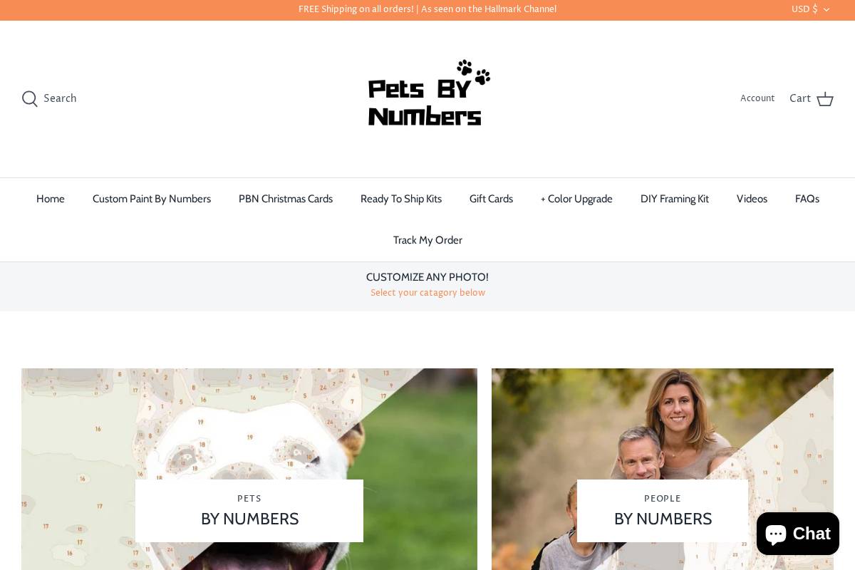 petsbynumbers.com homepage screenshot
