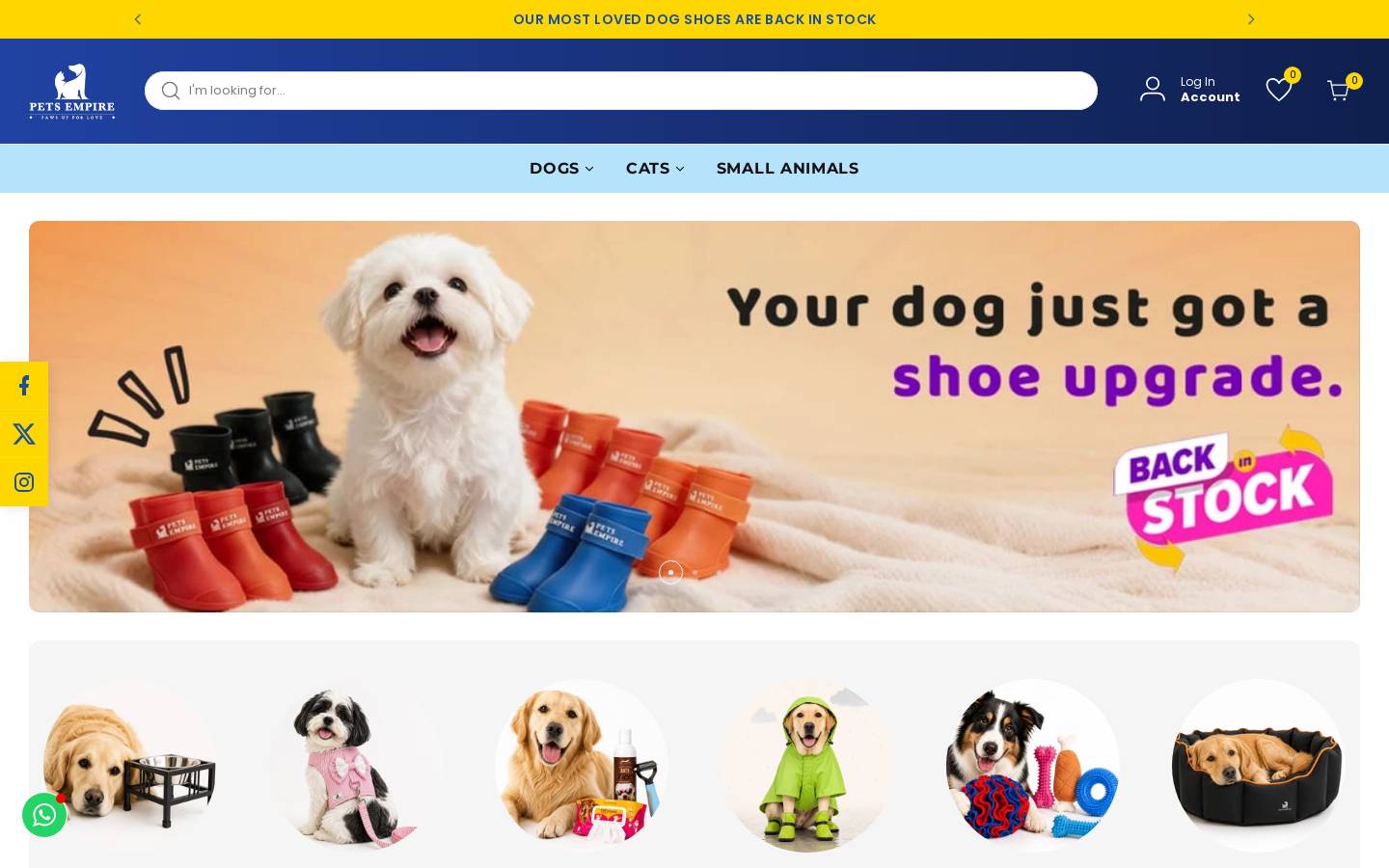 petsempire.in homepage screenshot