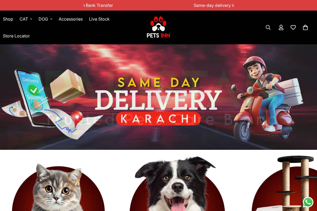 petsinn.co homepage screenshot