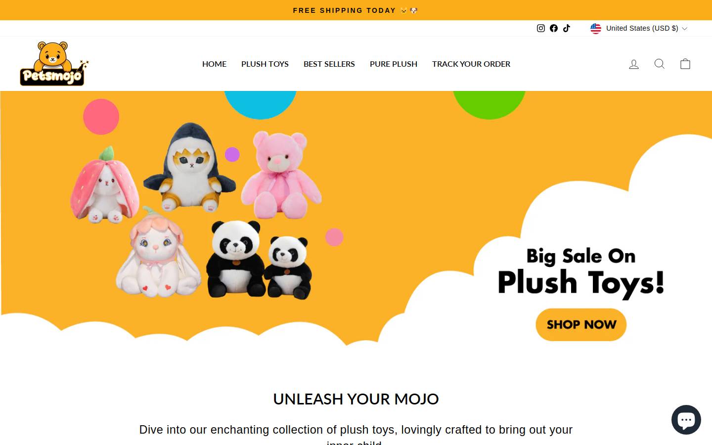 petsmojo.com homepage screenshot