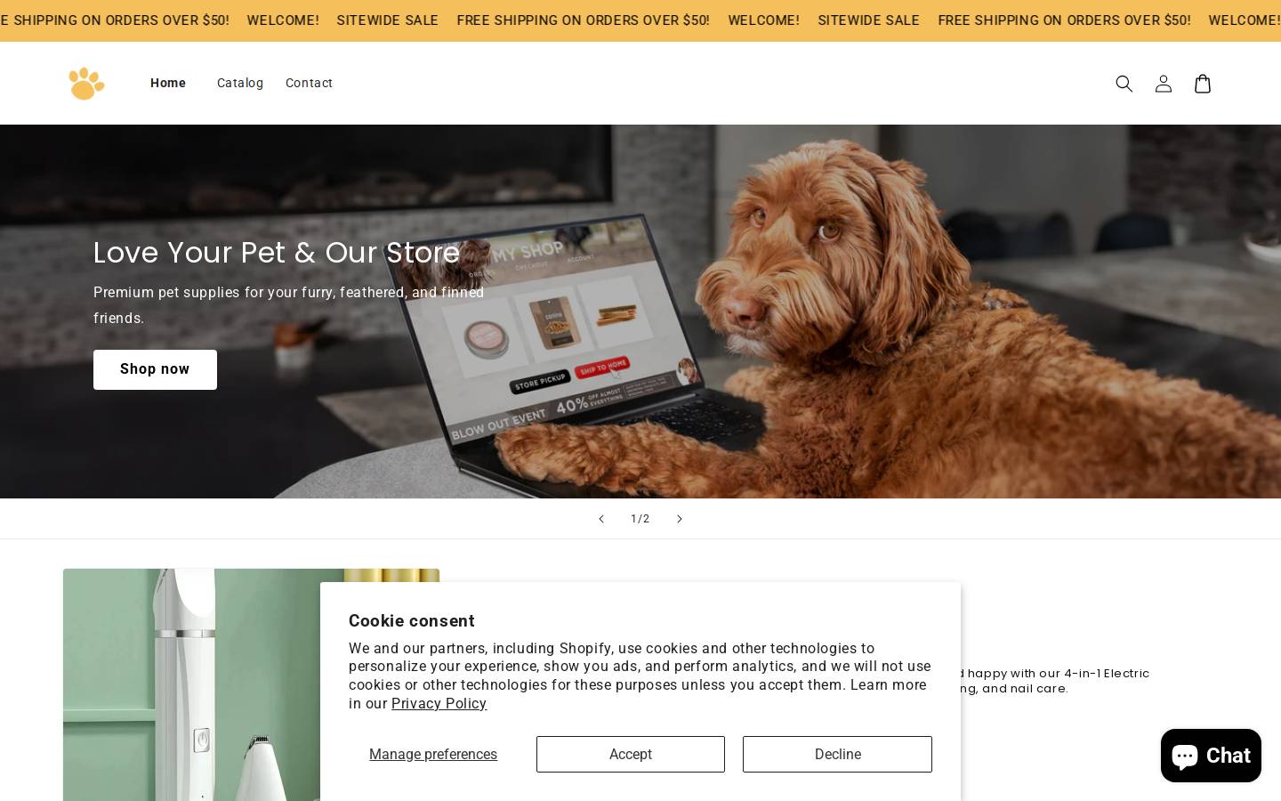 petsneedstufftoo.com homepage screenshot