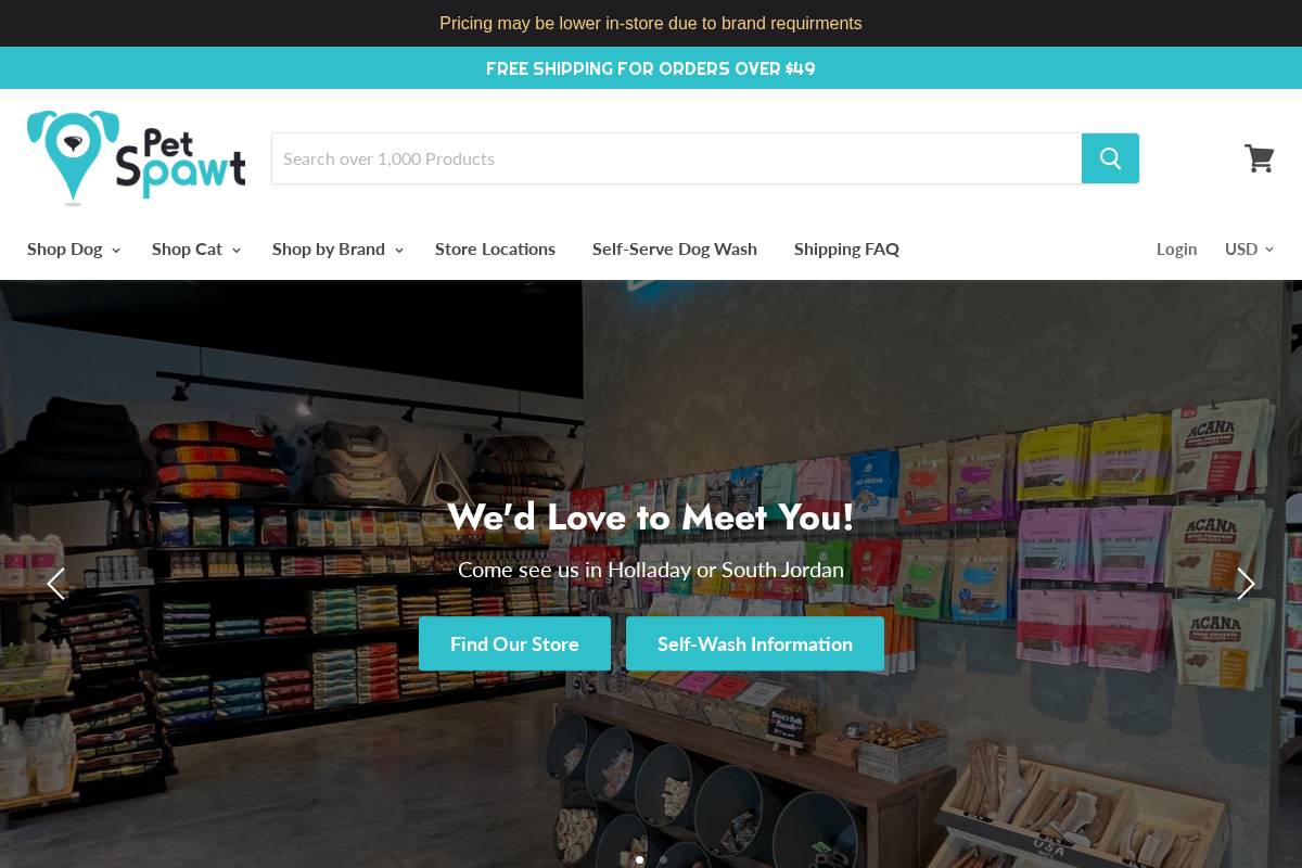petspawt.com homepage screenshot
