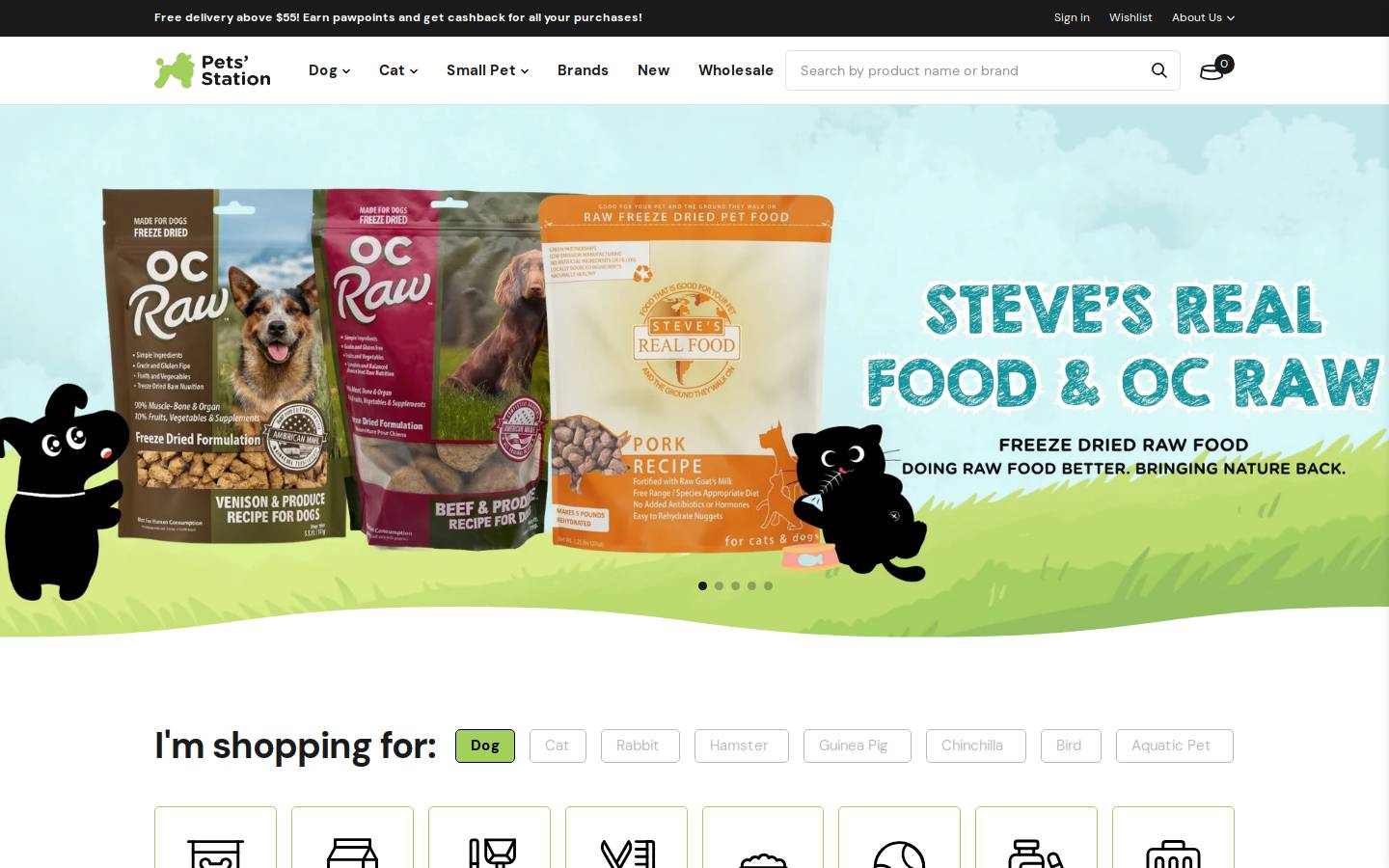 petsstation.com.sg homepage screenshot