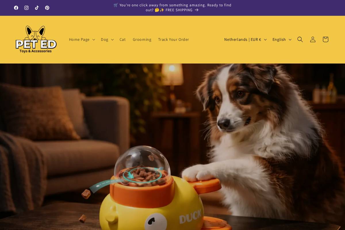 petstoreed.com homepage screenshot