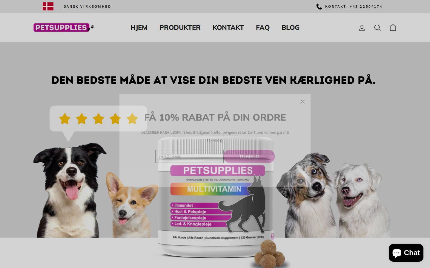 Petsupplies homepage screenshot