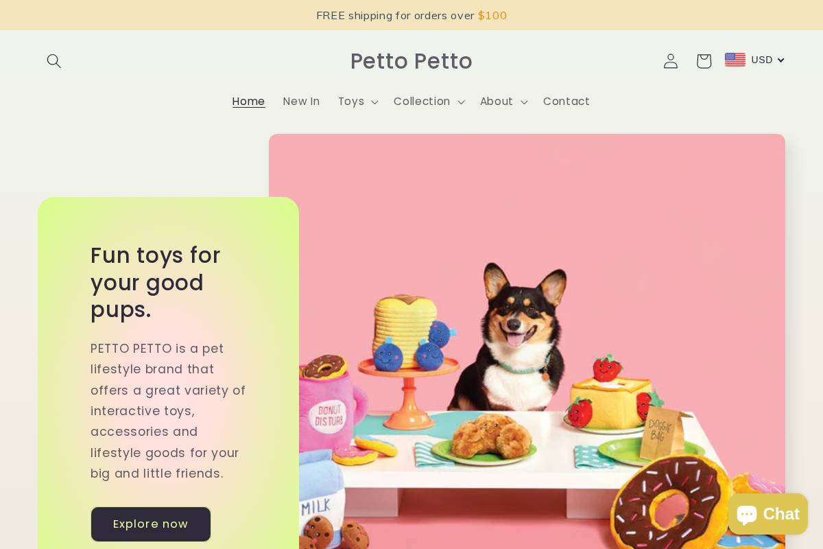 petto-petto.com homepage screenshot