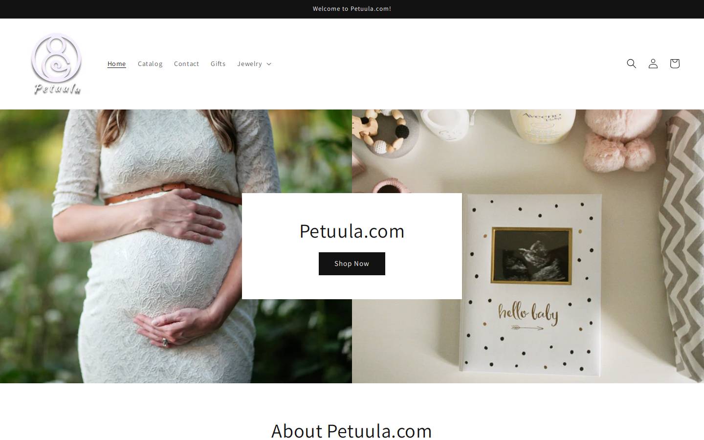 petuula.com homepage screenshot