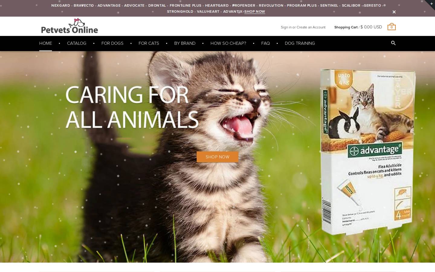 petvetsonline.net homepage screenshot
