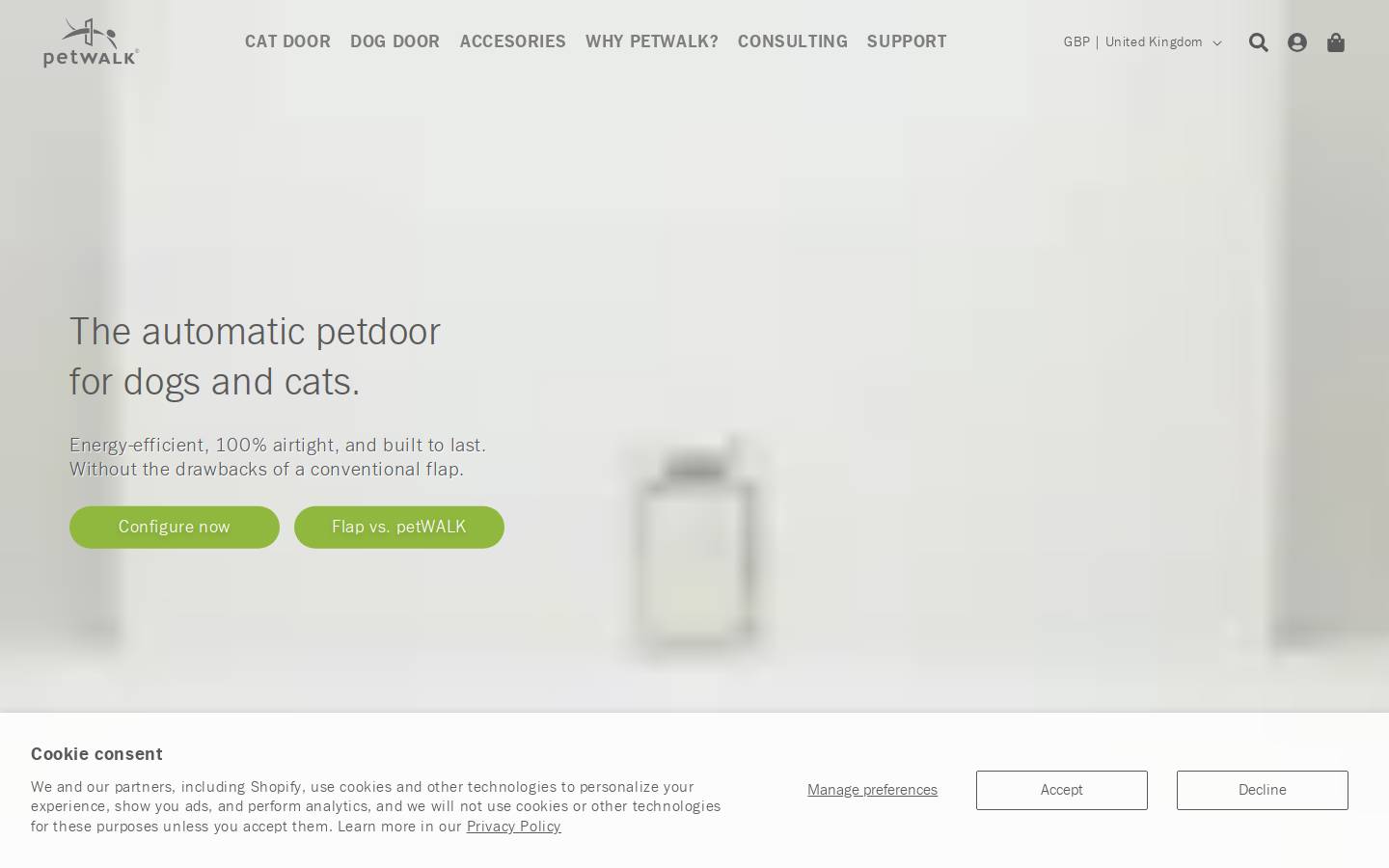 petwalk.co.uk homepage screenshot