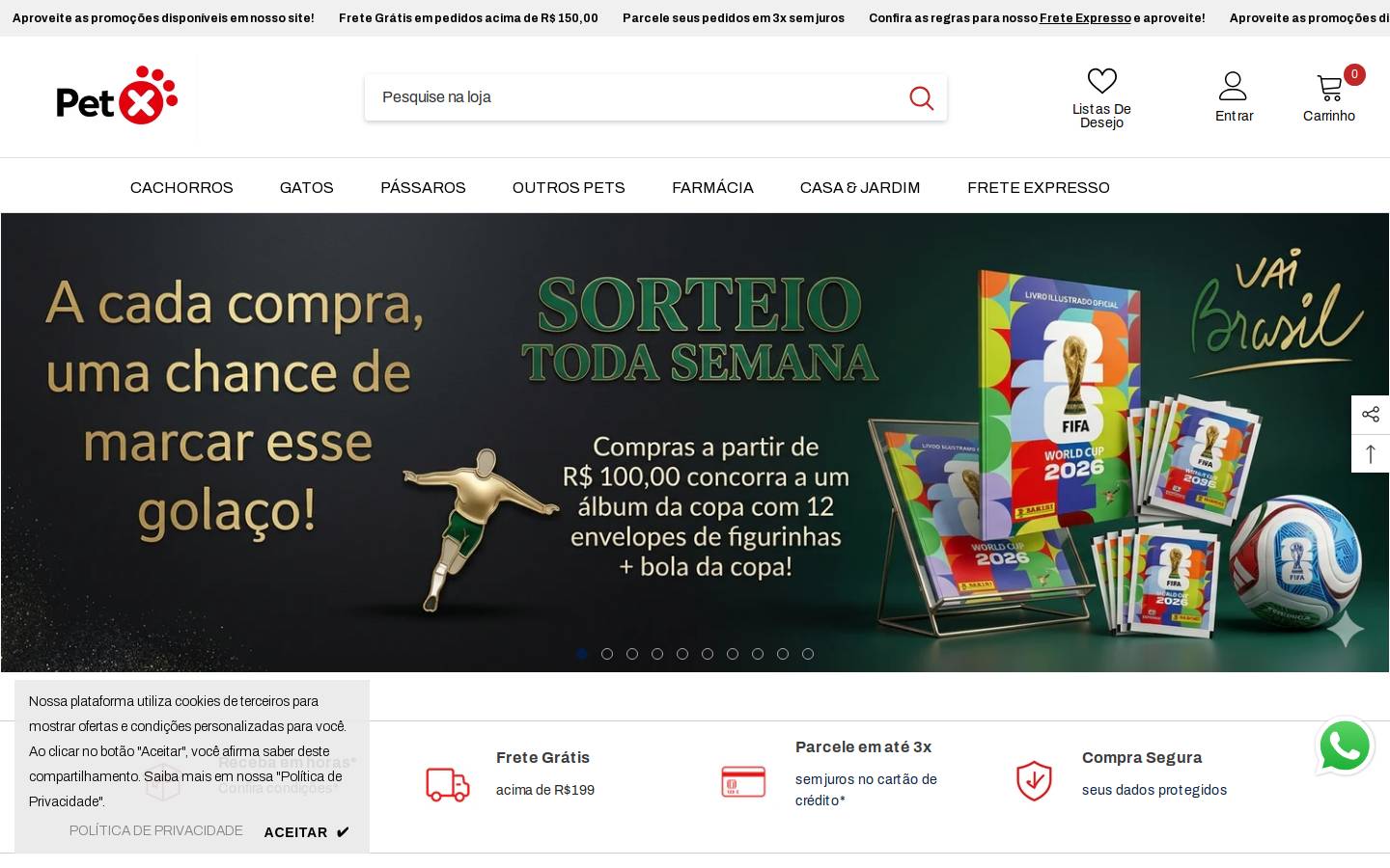 petxbrasil.com homepage screenshot