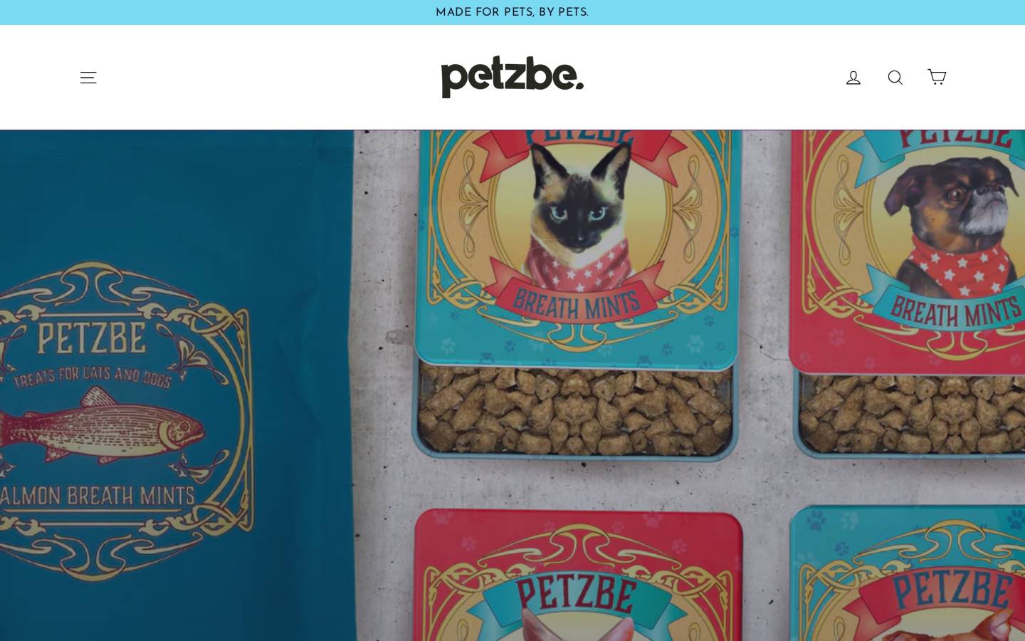 Petzbe homepage screenshot
