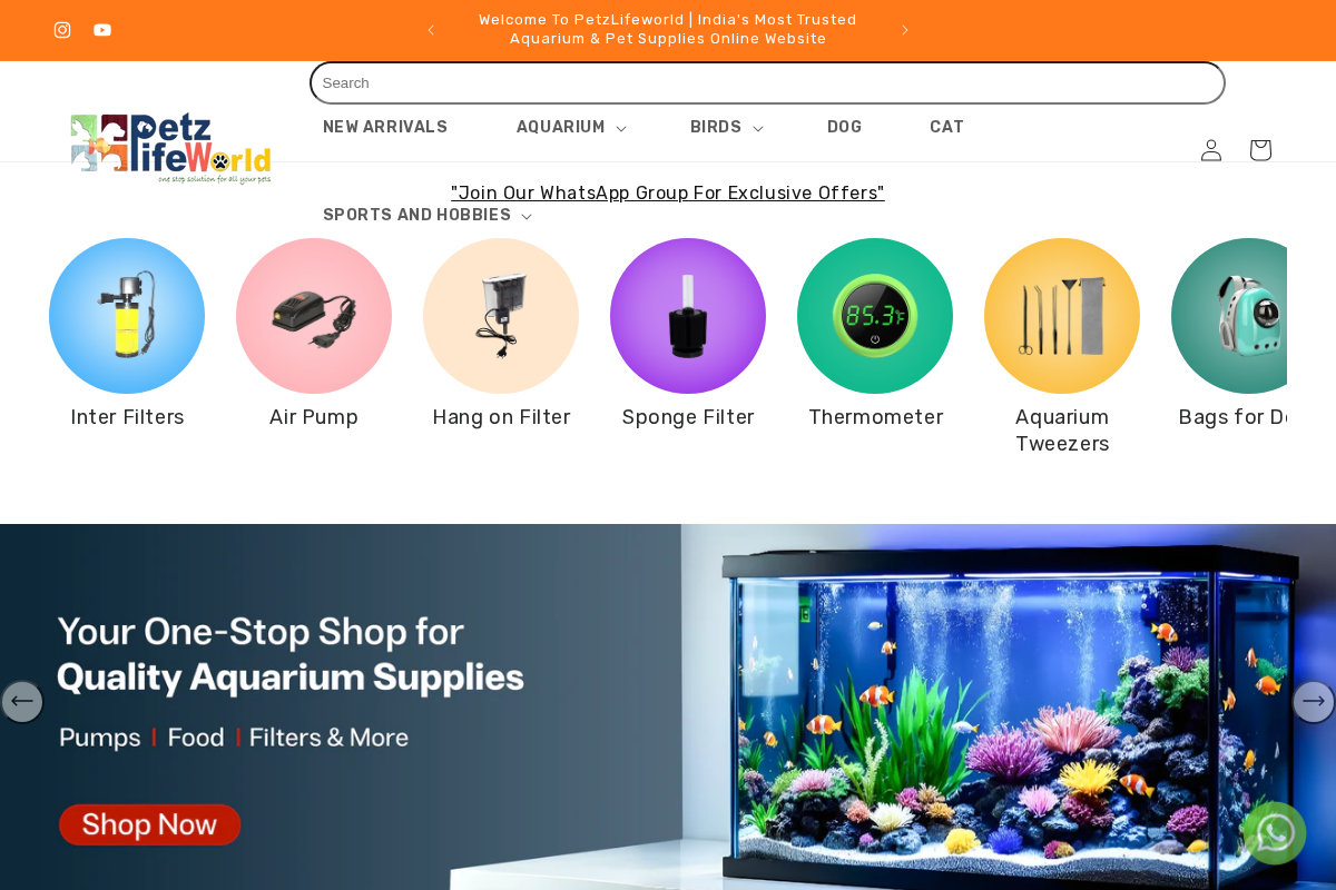 petzlifeworld.in homepage screenshot