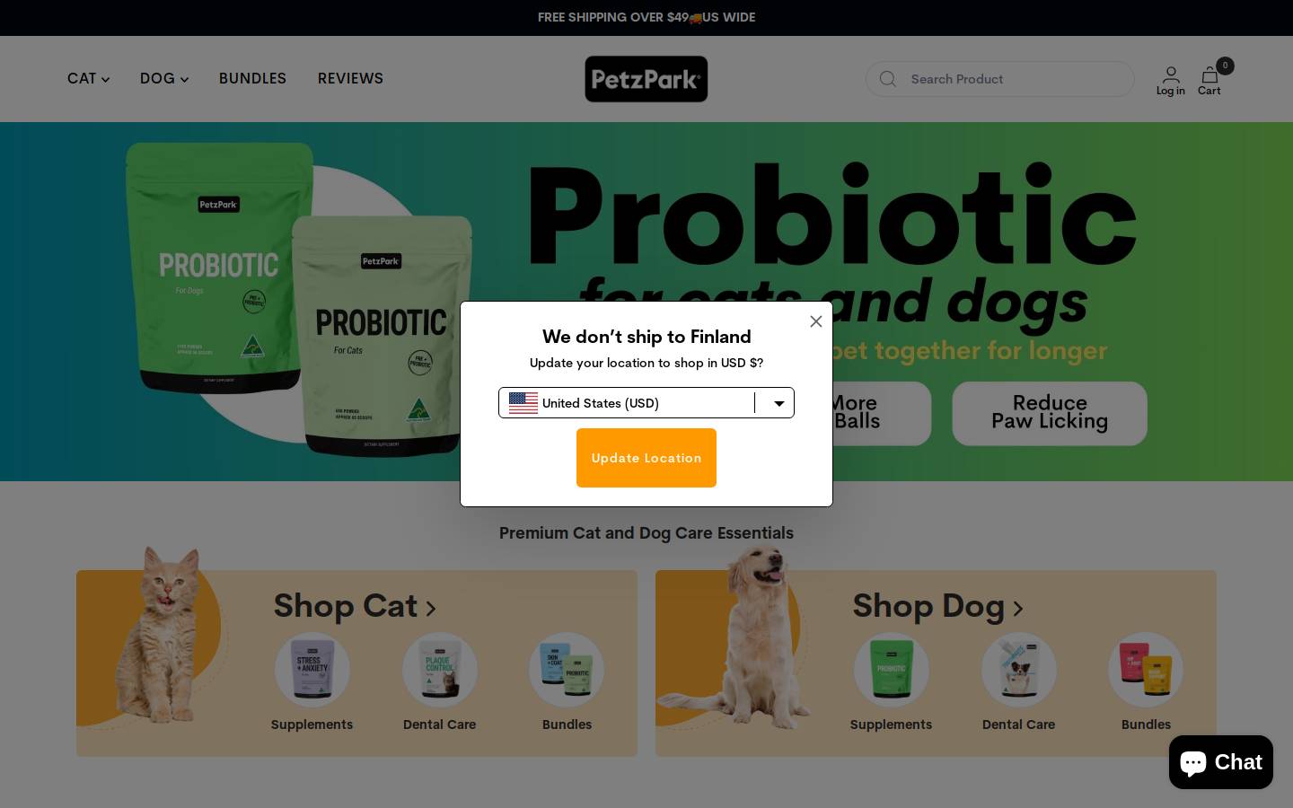 petzpark.com homepage screenshot