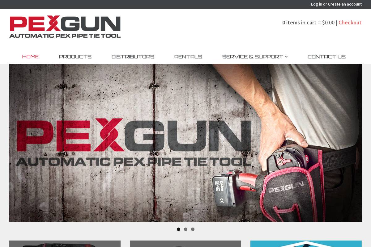 pexgun.com homepage screenshot