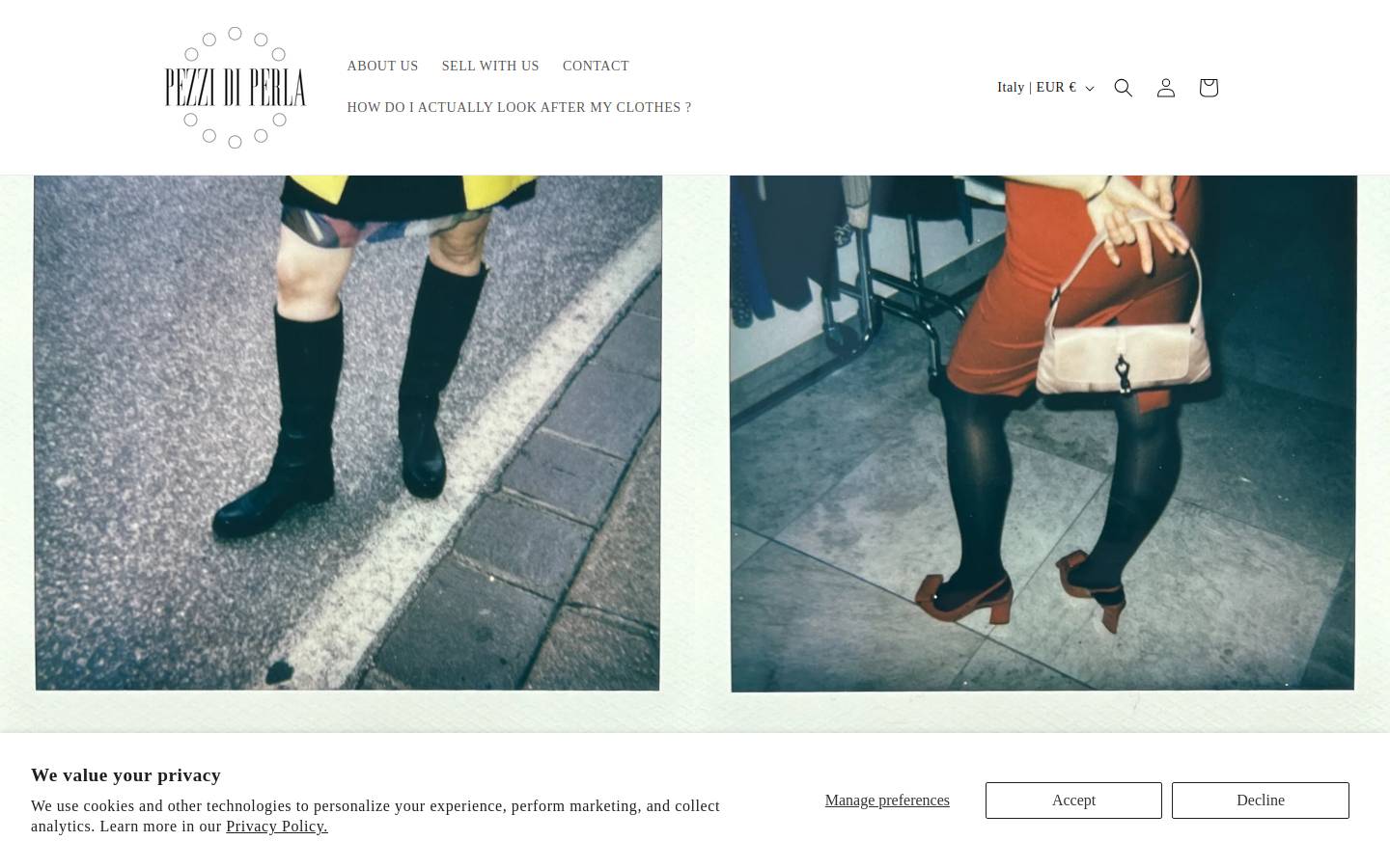 pezzidiperla.com homepage screenshot