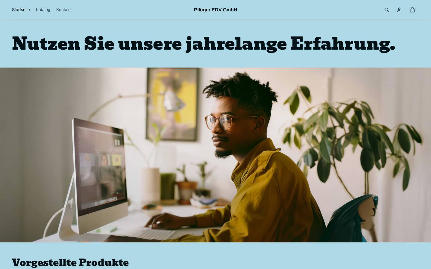 pfluegeredv.de homepage screenshot