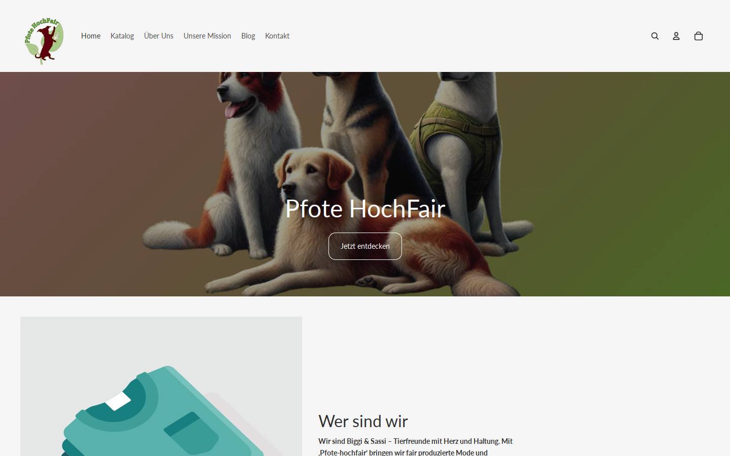 pfote-hochfair.com homepage screenshot