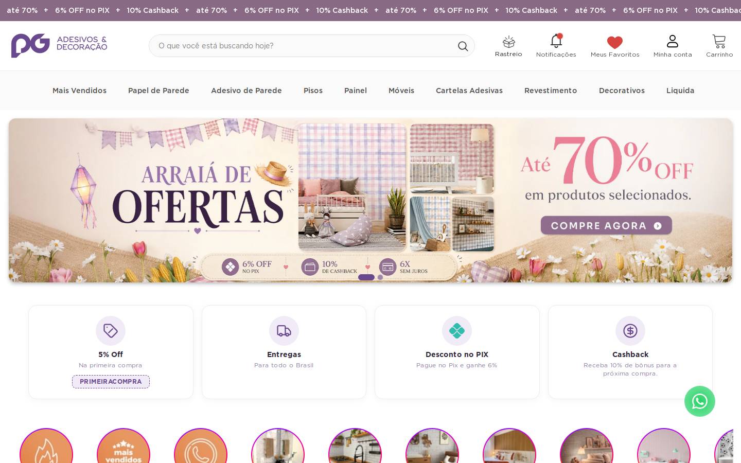 pgadesivos.com.br homepage screenshot
