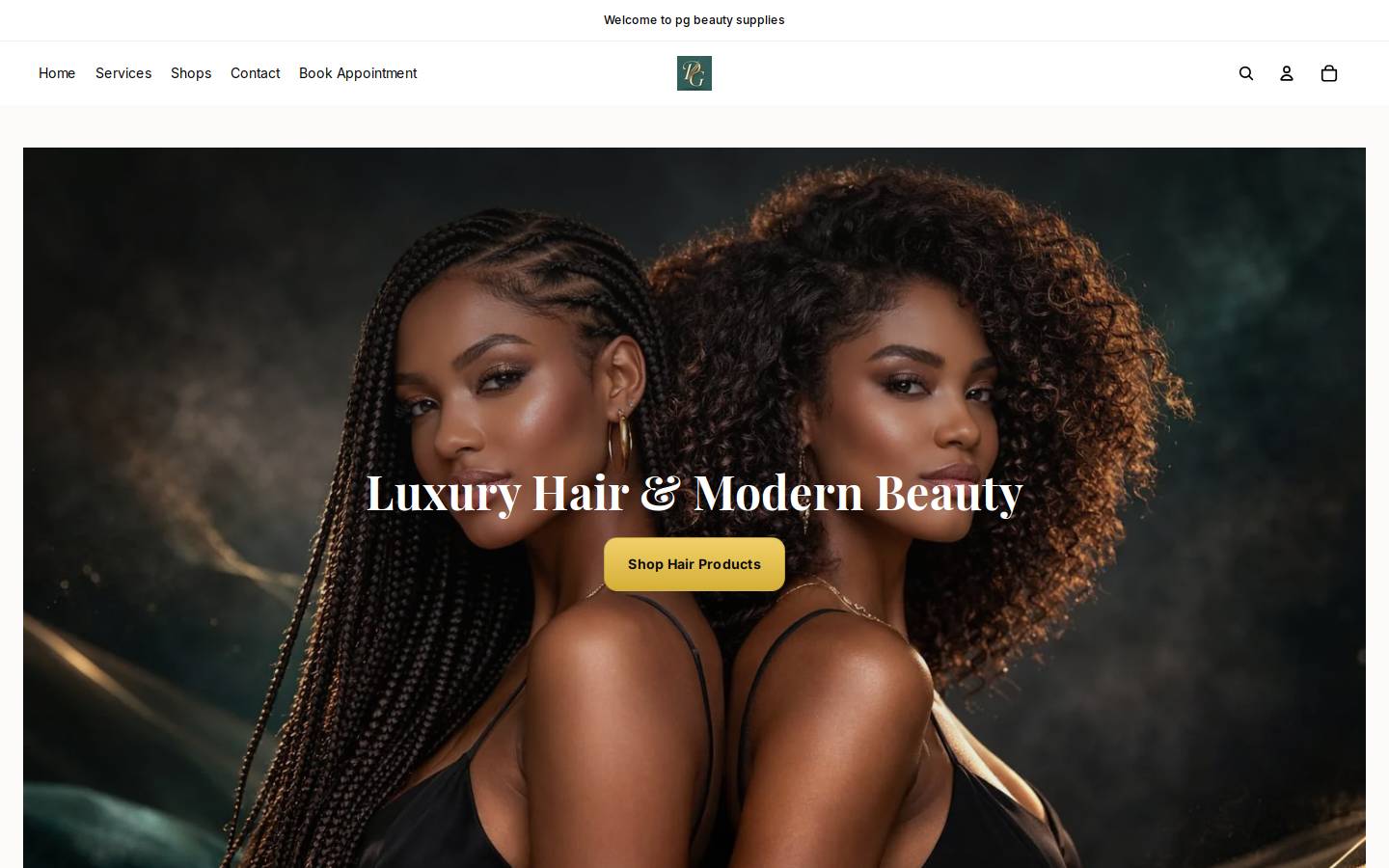 pghairstyles.com homepage screenshot
