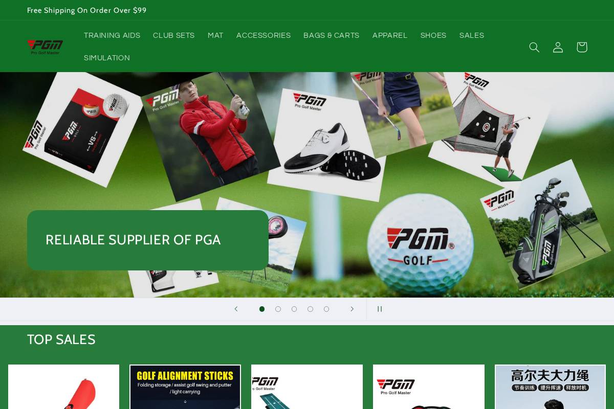pgmgolf.ca homepage screenshot