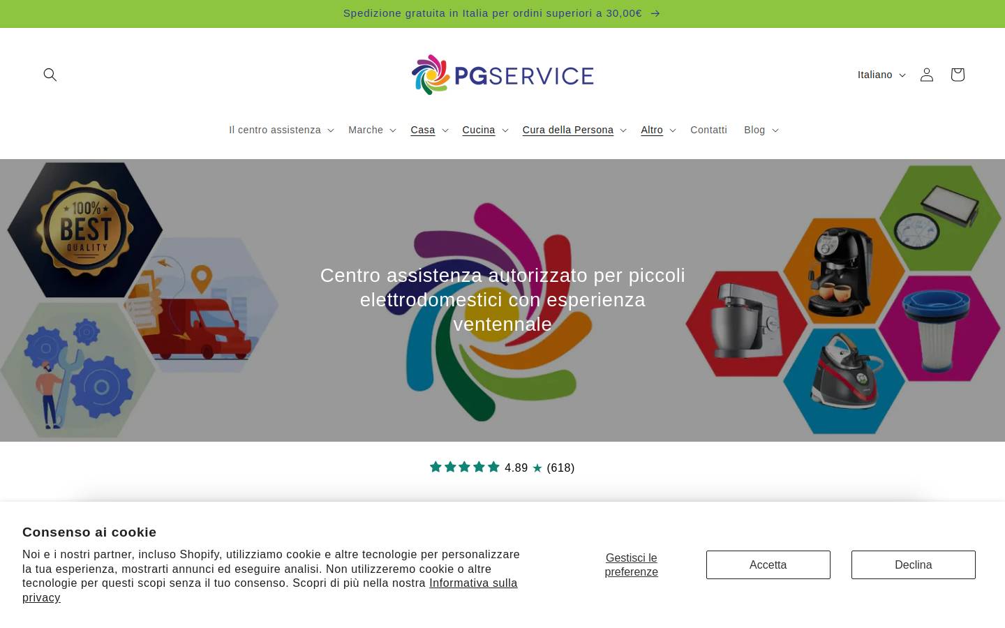 PG Service di Francesco Giusino  homepage screenshot