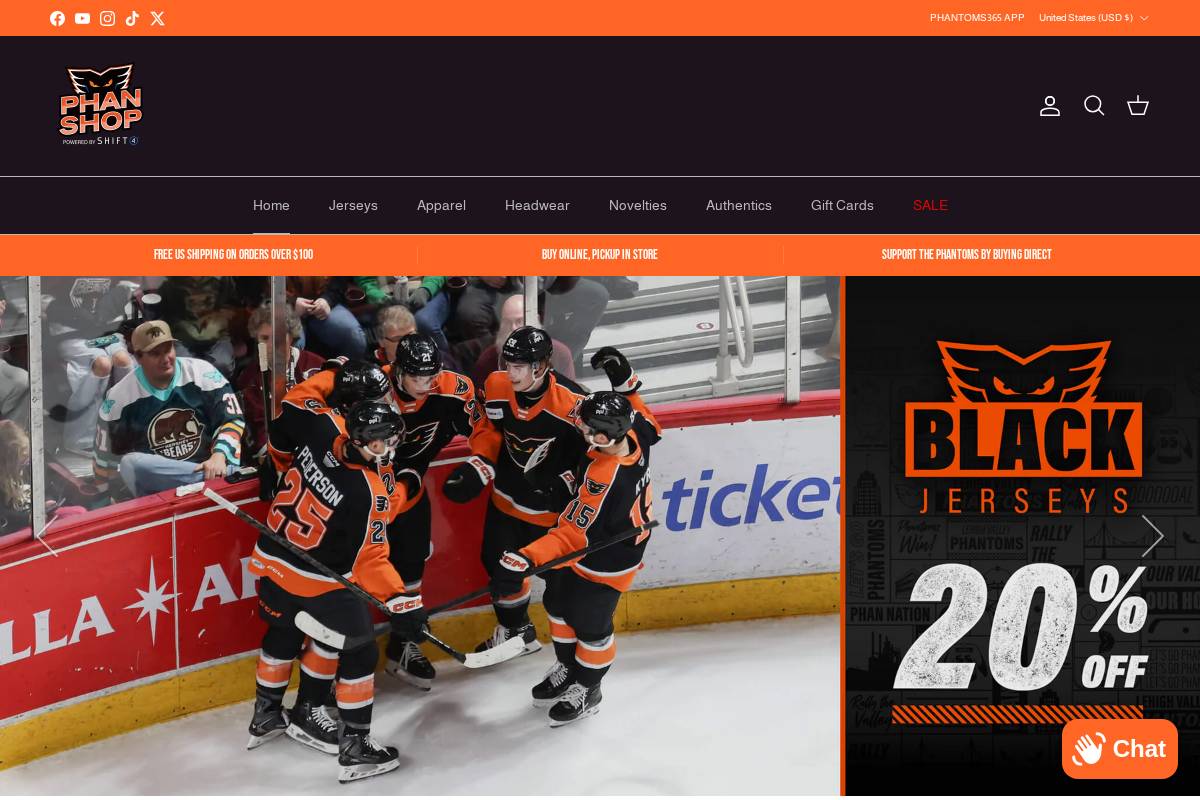 phanshop.com homepage screenshot