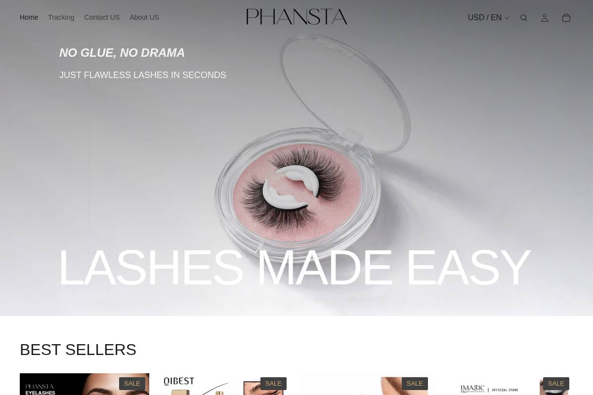 phansta.store homepage screenshot