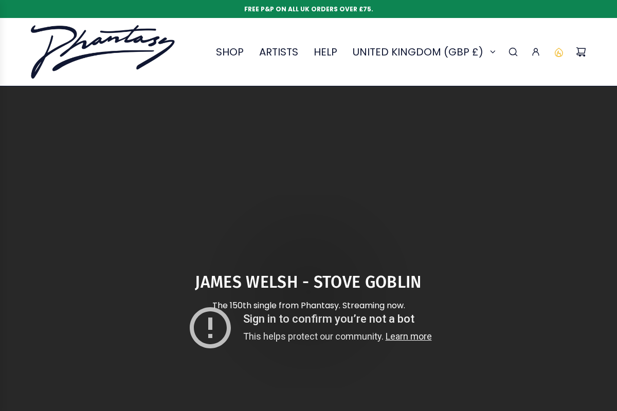 Phantasysound homepage screenshot