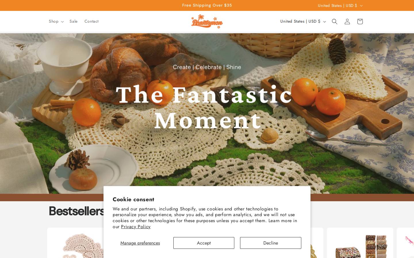 phantomon.com homepage screenshot