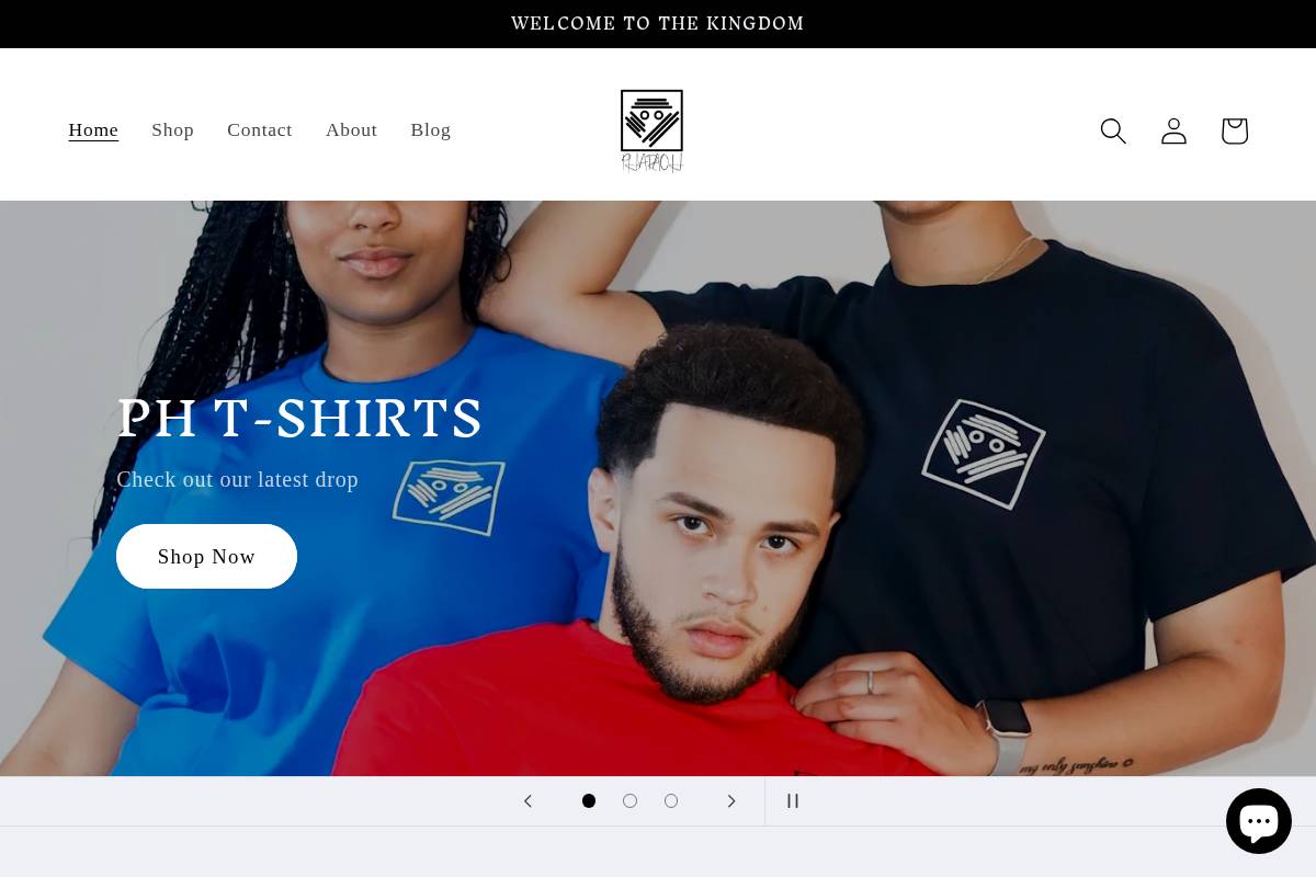 pharaohshopbrand.com homepage screenshot