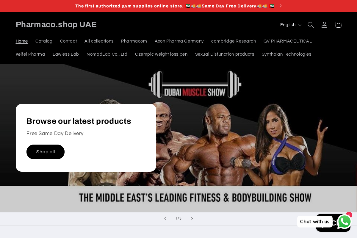 Pharmaco homepage screenshot