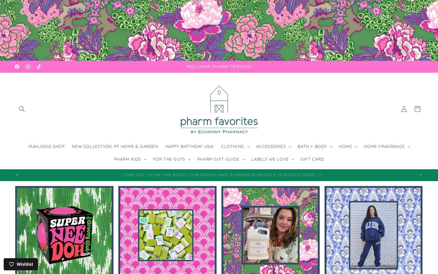 pharmfavorites.com homepage screenshot