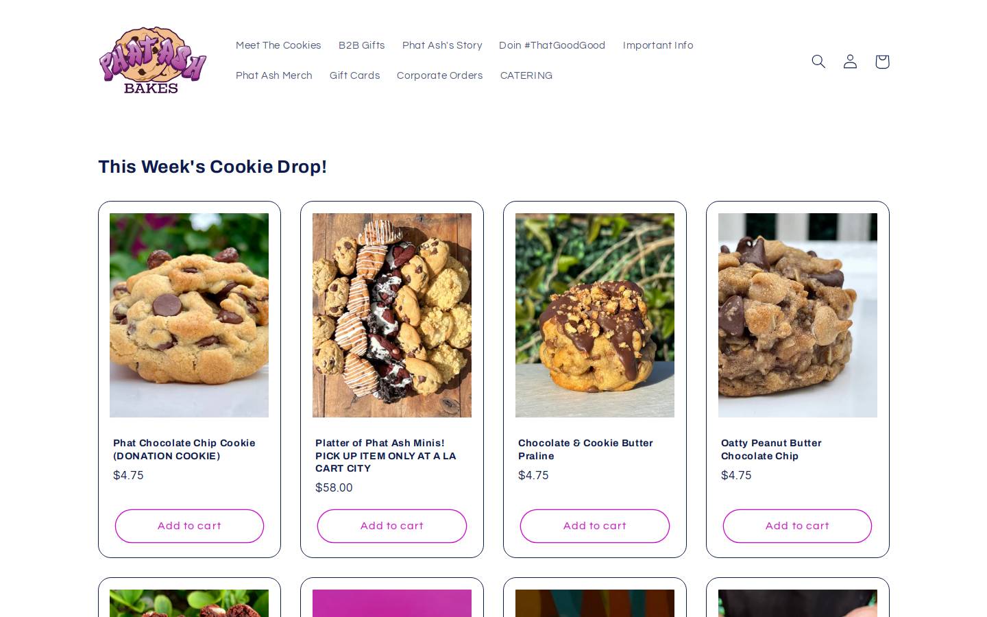 phatashbakes.com homepage screenshot