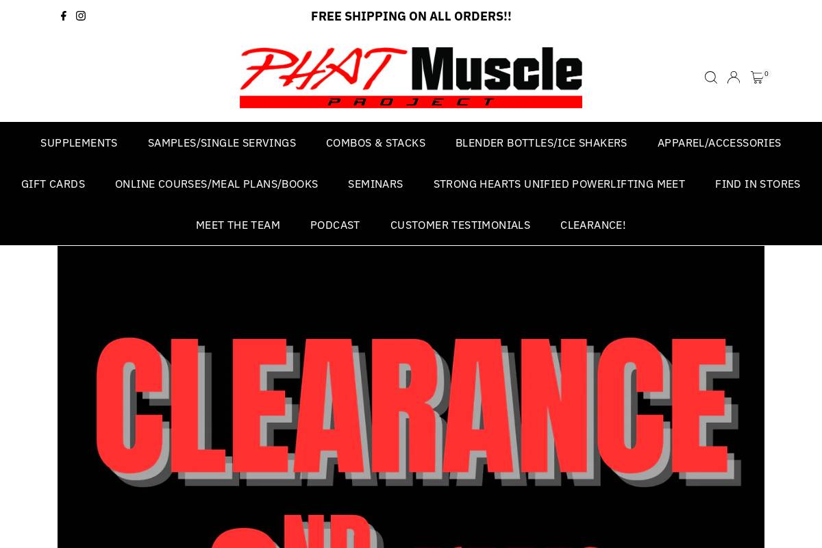 phatmuscleproject.com homepage screenshot