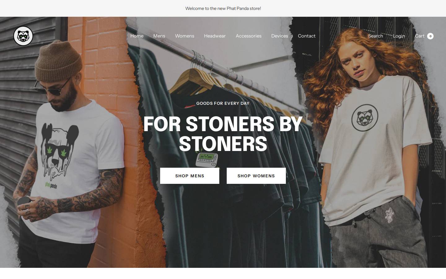 phatpandastore.com homepage screenshot