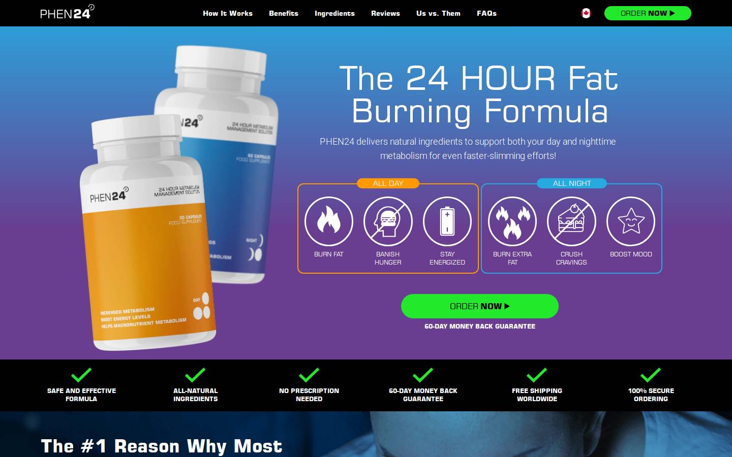 Phen24 homepage screenshot