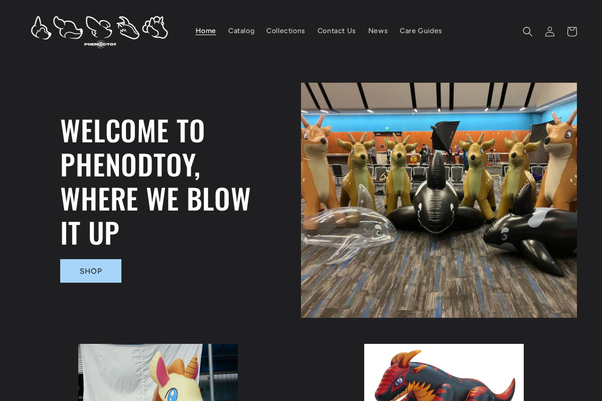 PhenodToy homepage screenshot