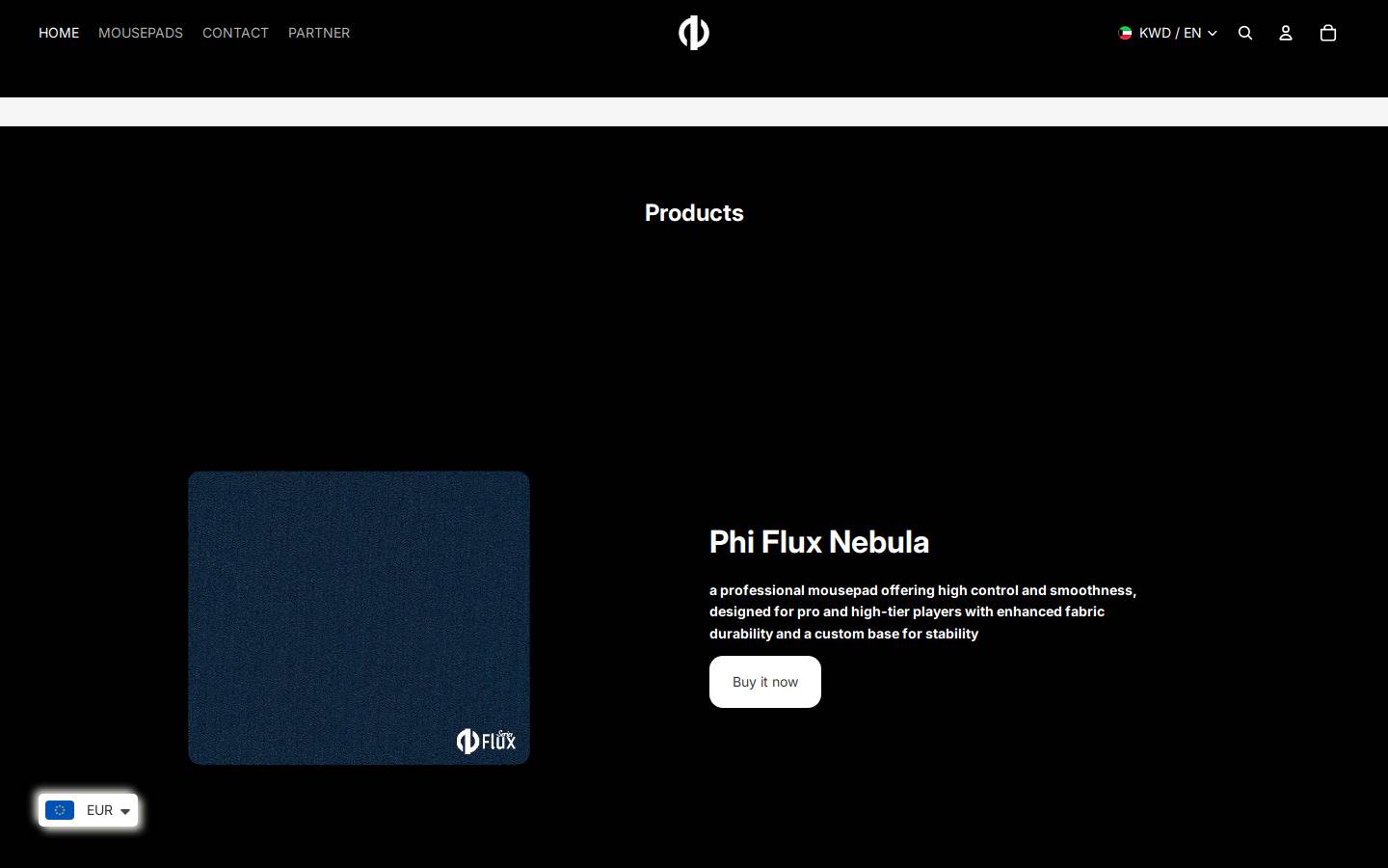 phi-kw.com homepage screenshot
