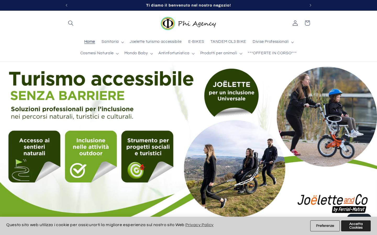 Phi Agency homepage screenshot