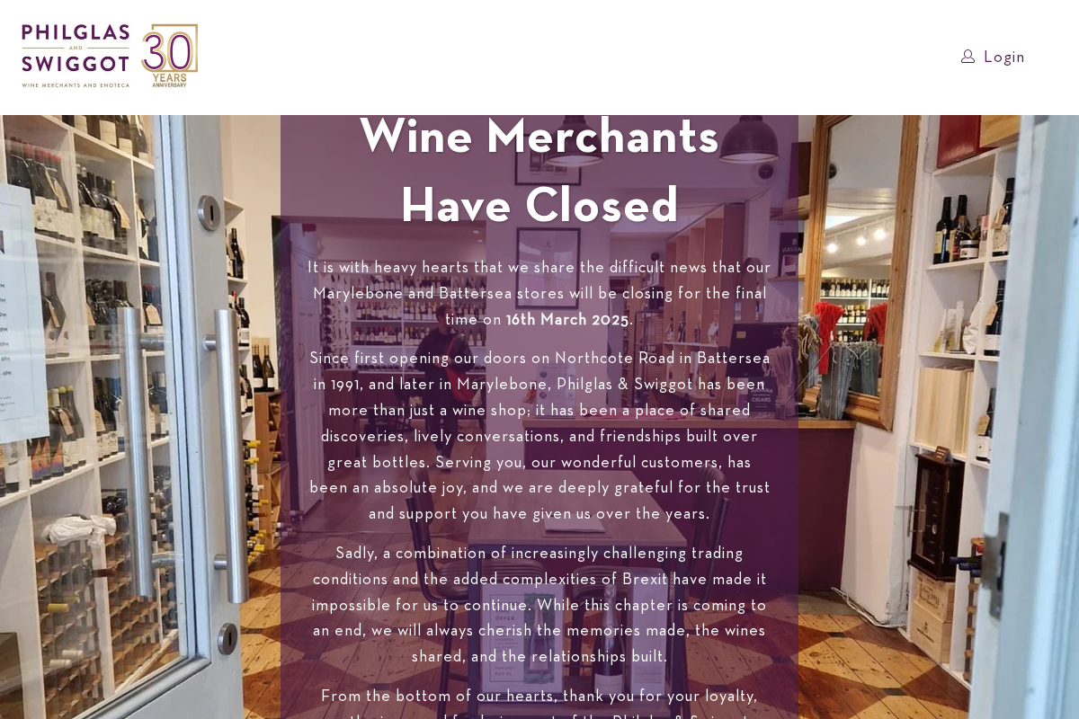 Philglas & Swiggot homepage screenshot