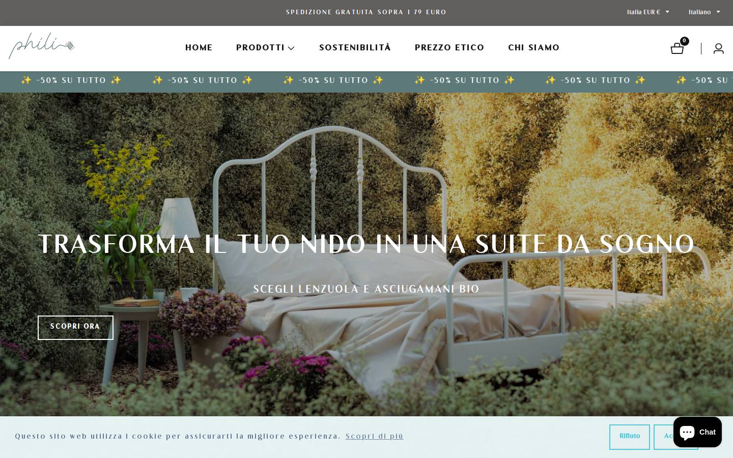 Phili homepage screenshot
