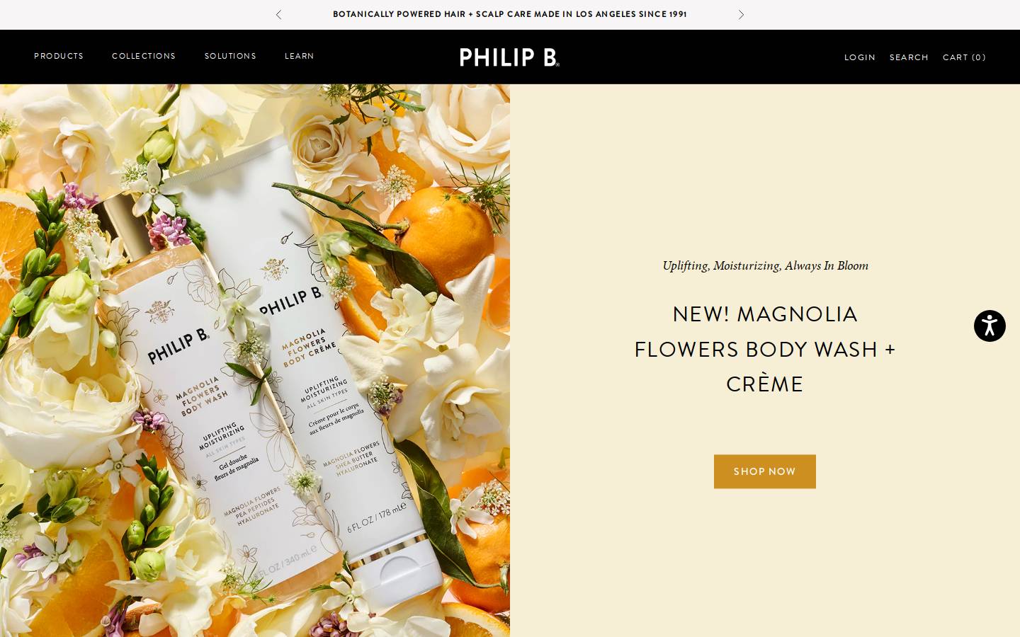 Philip B. homepage screenshot