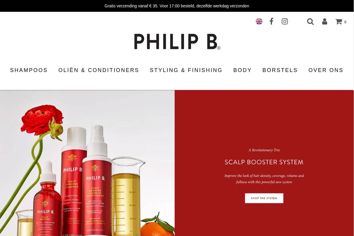 Philip B. homepage screenshot