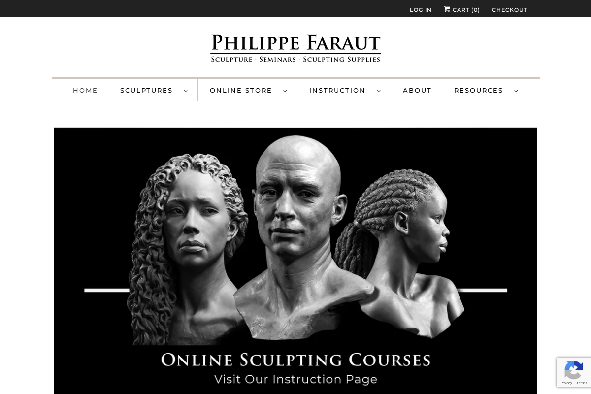 PCF Studios homepage screenshot