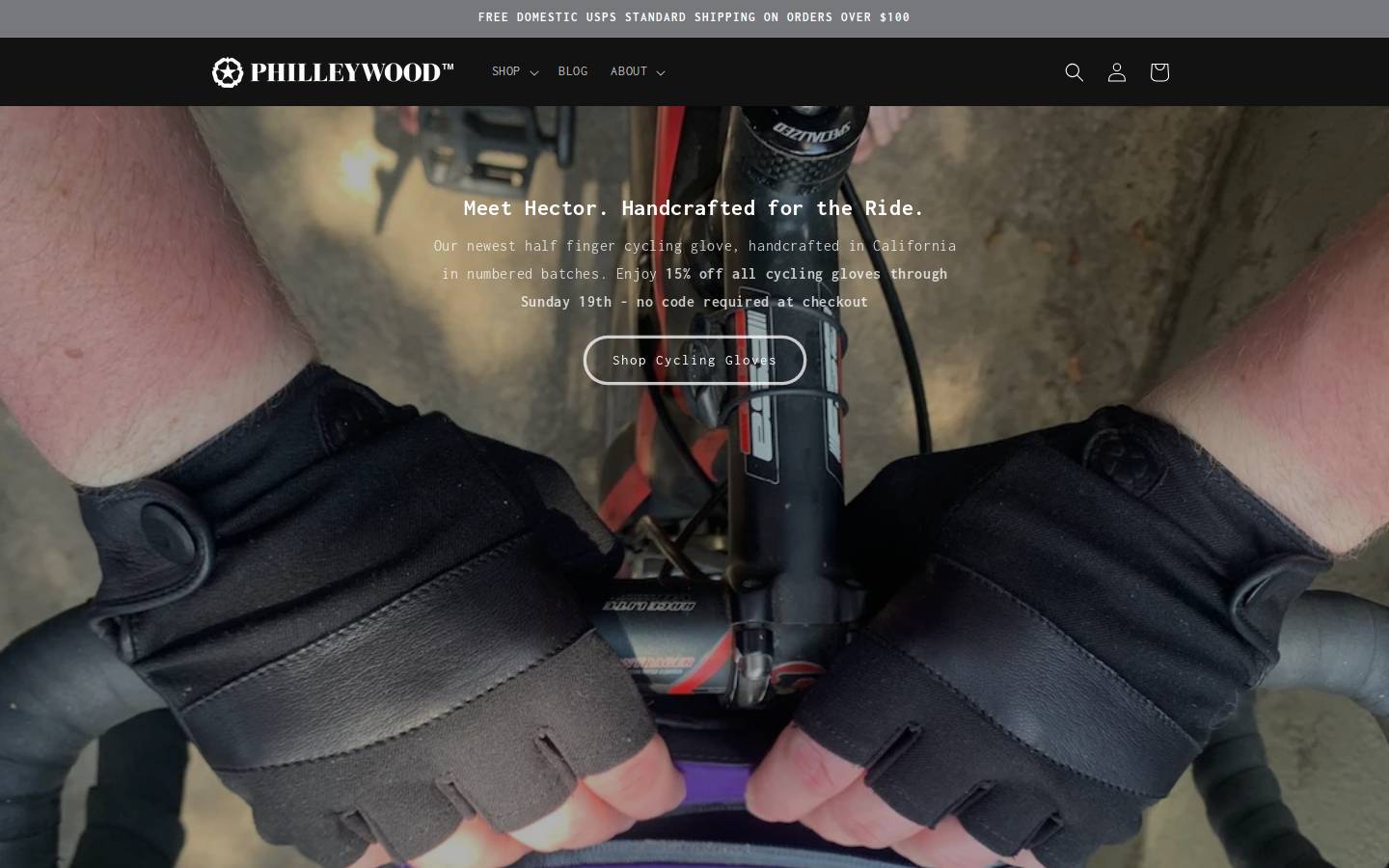 Philleywood homepage screenshot
