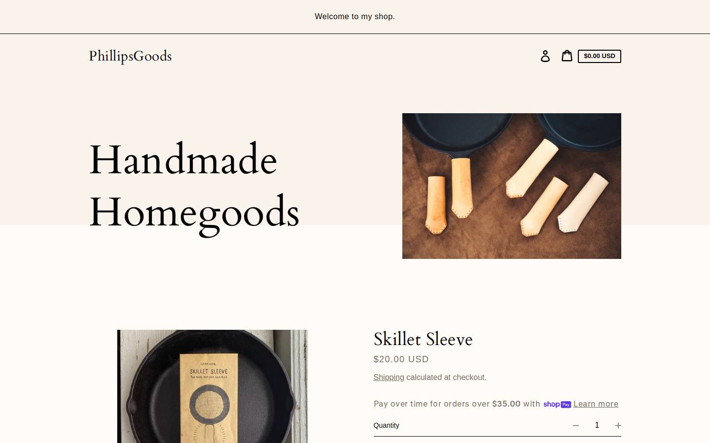 phillipsgoods.com homepage screenshot