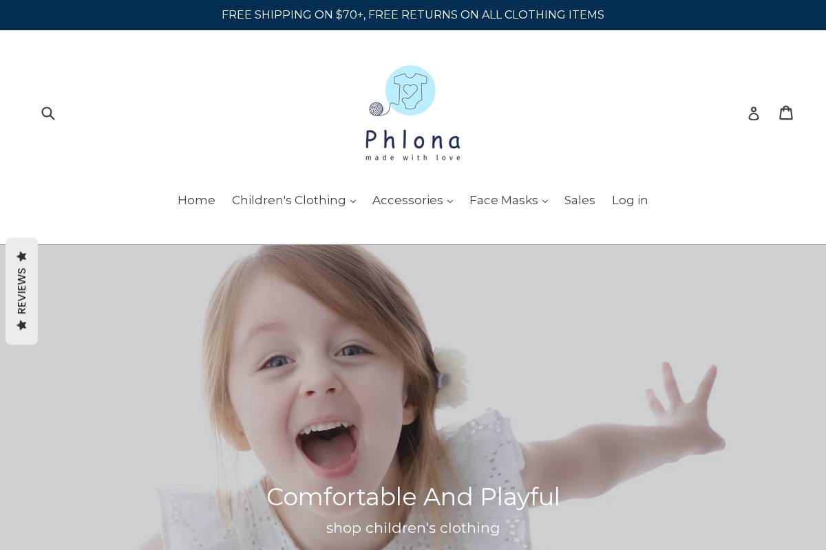 phlona.com homepage screenshot