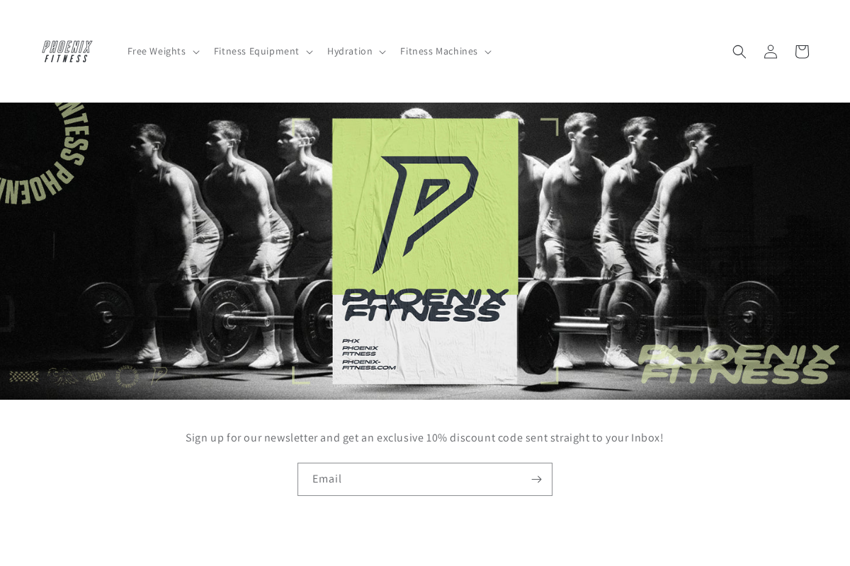 Phoenix Fitness homepage screenshot