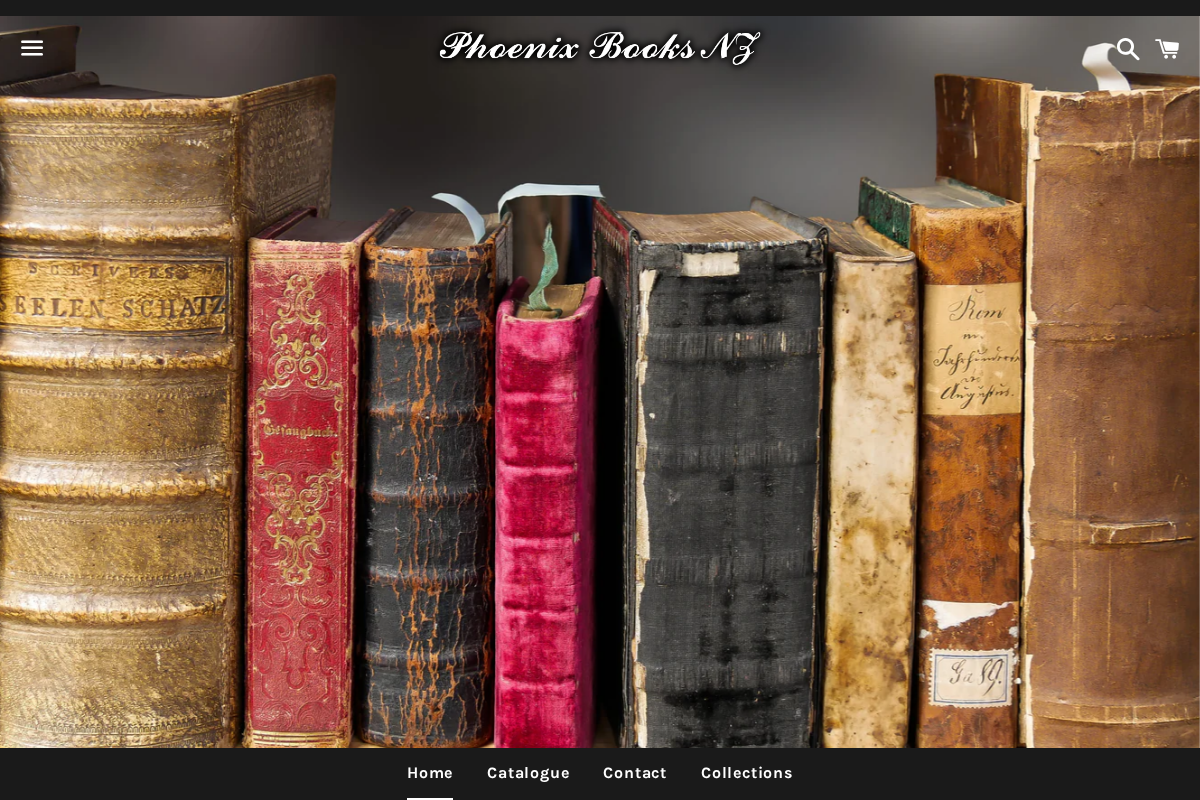 phoenixbooksnz.com homepage screenshot