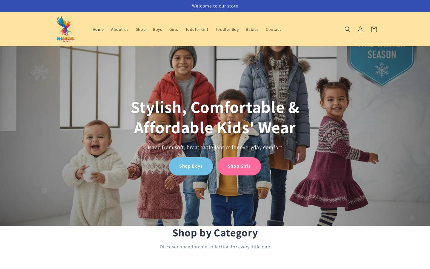 phoenixelements.store homepage screenshot